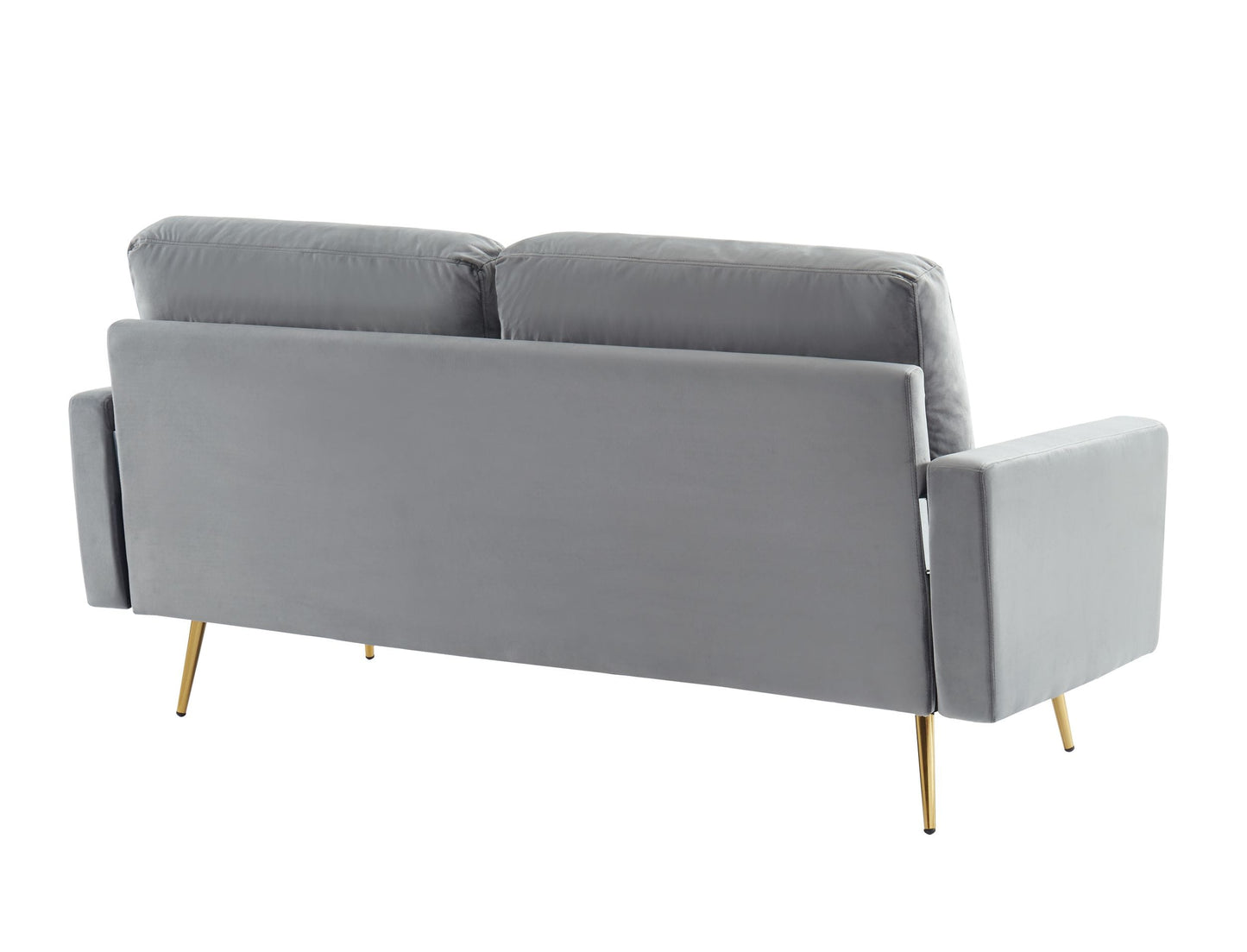 Divani Casa Huffine - Modern Grey Fabric Sofa-4
