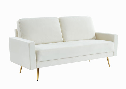 Divani Casa Huffine - Modern Beige Fabric Sofa | Modishstore | Sofas