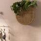 Huxley Woven Cane & Rattan Wall Planter By Accent Decor- 2 Shapes | Planters, Troughs & Cachepots | Modishstore - 1