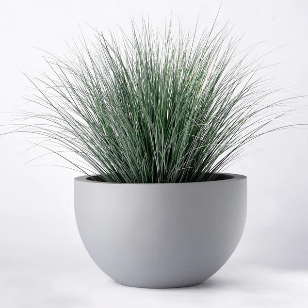 Fiberglass Isabella Planter, Grey, 16. By Gold Leaf Design Group | Planters, Troughs & Cachepots | Modishstore