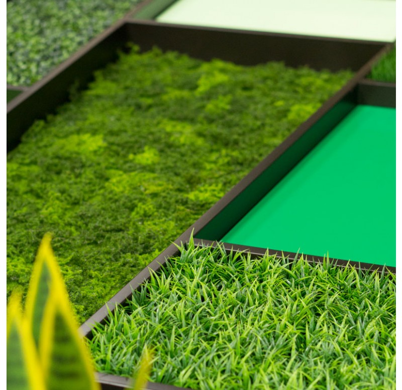Green Wall, 'Mondrian by Gold Leaf Design Group | Green Wall | Modishstore-3