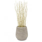 Bleached Kuwa in Urbano Bell Planter, LG by Gold Leaf Design Group | Artificial Flora | Modishstore