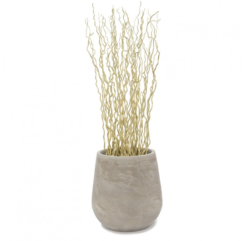 Bleached Kuwa in Urbano Bell Planter, LG by Gold Leaf Design Group | Artificial Flora | Modishstore