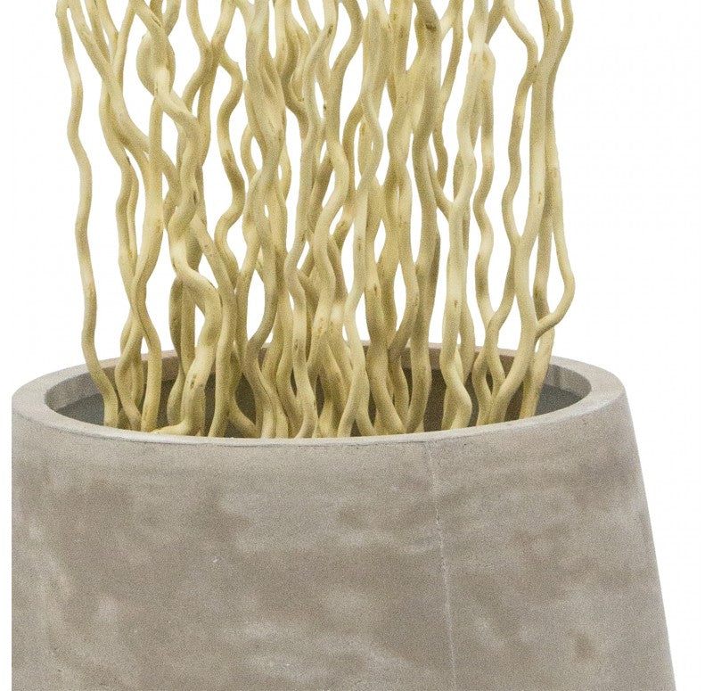 Bleached Kuwa in Urbano Bell Planter, LG by Gold Leaf Design Group | Artificial Flora | Modishstore - 2