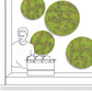 Green Wall, 'New Moss', Disc by Gold Leaf Design Group | Green Wall | Modishstore-3