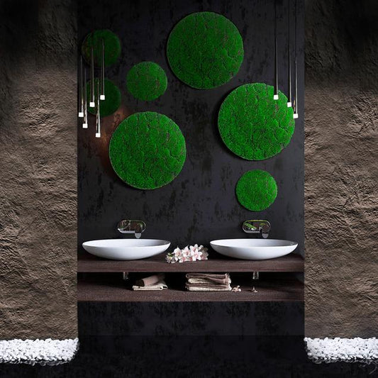 Green Wall, 'New Moss', Disc by Gold Leaf Design Group | Green Wall | Modishstore