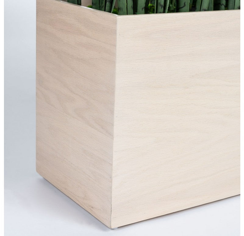 Gold Leaf Design Group Sansevieria in Whitewash Linear Planter | Planters, Troughs & Cachepots | Modishstore - 2