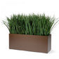 Gold Leaf Design Group Grass: Liriope in Bronze Black Linear Planter | Planters, Troughs & Cachepots | Modishstore - 2