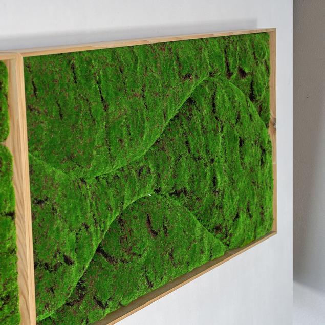 Green Wall, "New Wave A" By Gold Leaf Design Group | Green Wall | Modishstore-5