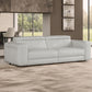 Coronelli Collezioni Icon - Modern Italian Grey Leather Queen Size Sofa Bed | Modishstore | Sofas