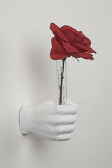 Interior Illusions Plus White Flower Vase Grip Hand - 7
