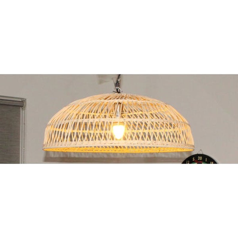 Rattan Dome Pendant Lamp - Artisan Living-3