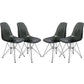 LeisureMod Cresco Molded Eiffel Side Chair, Set of 4 | Side Chairs | Modishstore