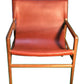 Lyon Leather Sling Arm Chair | ModishStore | Accent Chairs-2
