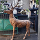 Driftwood Stag with Antlers Weatherproof Reclaimed Wood Garden Statue  from Artisan Living | Animals & Pets | Modishstore - 1
