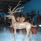 Driftwood Stag with Antlers Weatherproof Reclaimed Wood Garden Statue  from Artisan Living | Animals & Pets | Modishstore - 5