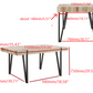 Safavieh Alyssa Rustic Midcentury Wood Top Dining Table | Dining Tables | Modishstore - 4