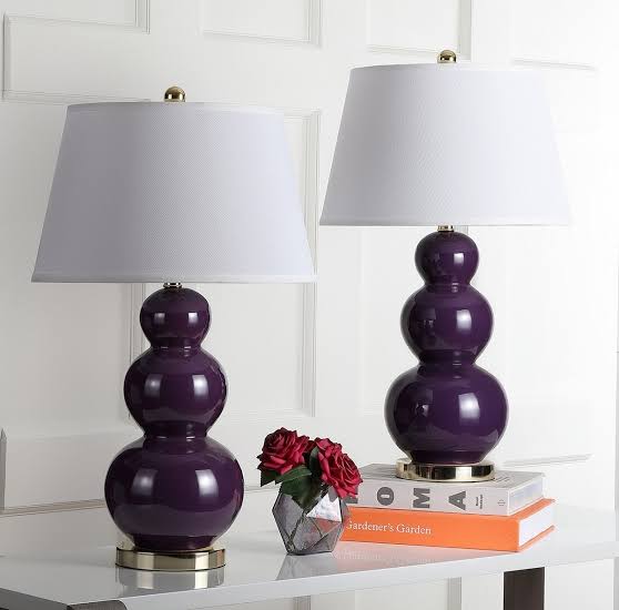 Safavieh Pamela Triple Gourd Ceramic Lamp | Table Lamps | Modishstore - 8