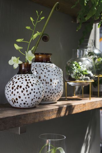 Iman Vase Set Of 2 By Accent Decor | Vases | Modishstore
