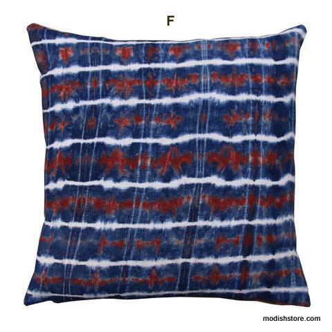 Roost Shibori Linen Pillows