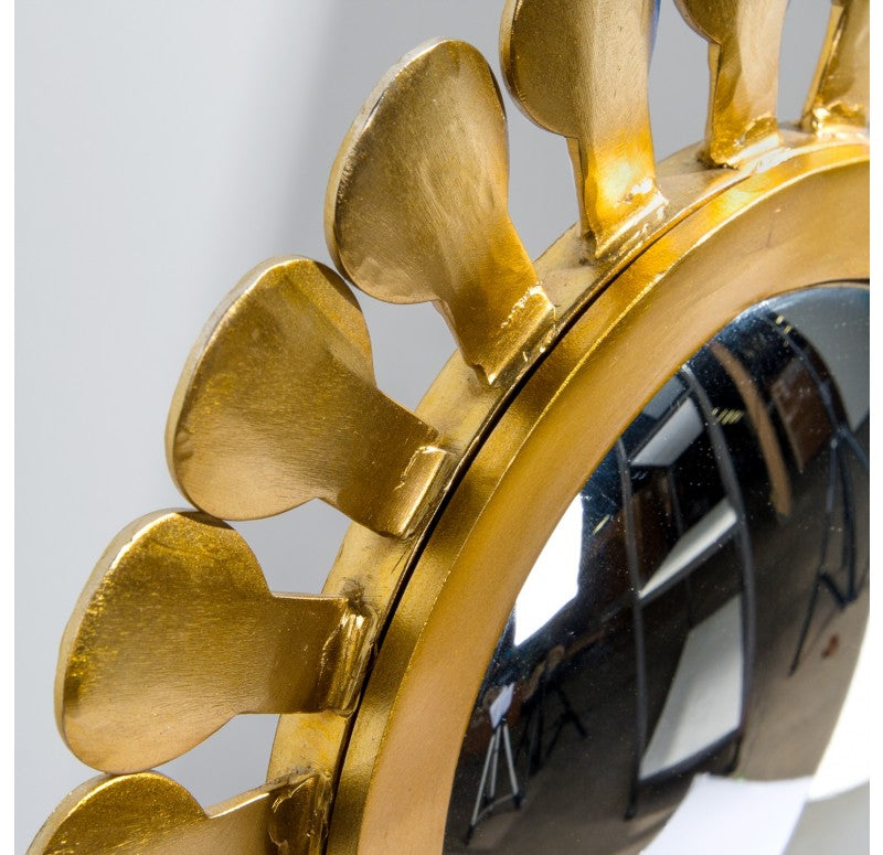 Flower Mirror Sculpture, 'Daisy', 32"H by Gold Leaf Design Group | Sculptures | Modishstore-5