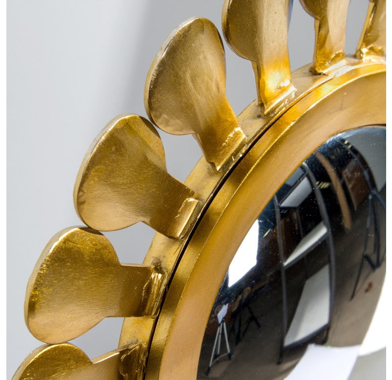 Flower Mirror Sculpture, 'Daisy', 32"H by Gold Leaf Design Group | Sculptures | Modishstore - 5