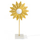 Flower Mirror Sculpture, 'Sunflower', 24"H by Gold Leaf Design Group | Sculptures | Modishstore-5