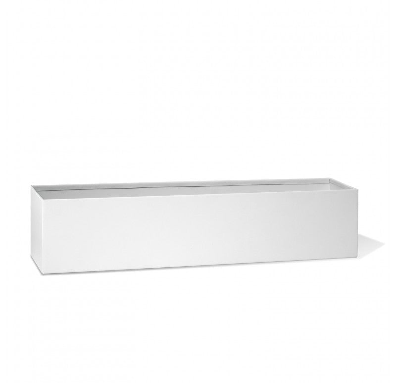 Linear Table Vase, Matte White by Gold Leaf Design Group | Vases | Modishstore - 2