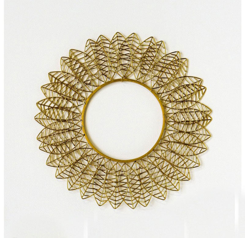Wire Leaf Disc Wall Art by Gold Leaf Design Group Set Of 2 | Wall Decor | Modishstore - 8