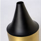 Noir 9.5"H Vase Set of 4 Gold Leaf Design Group | Vases | Modishstore-2