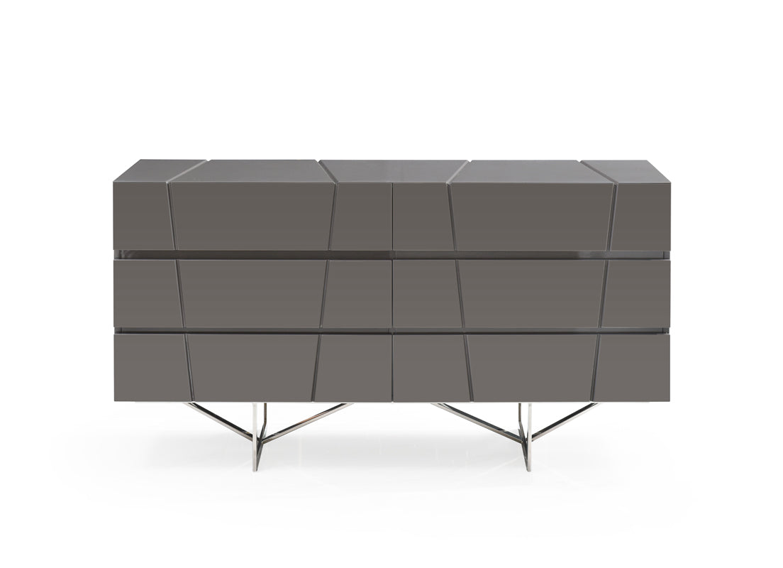 Vig Furniture Modrest Chrysler Modern Grey Dresser | Modishstore | Dressers-2