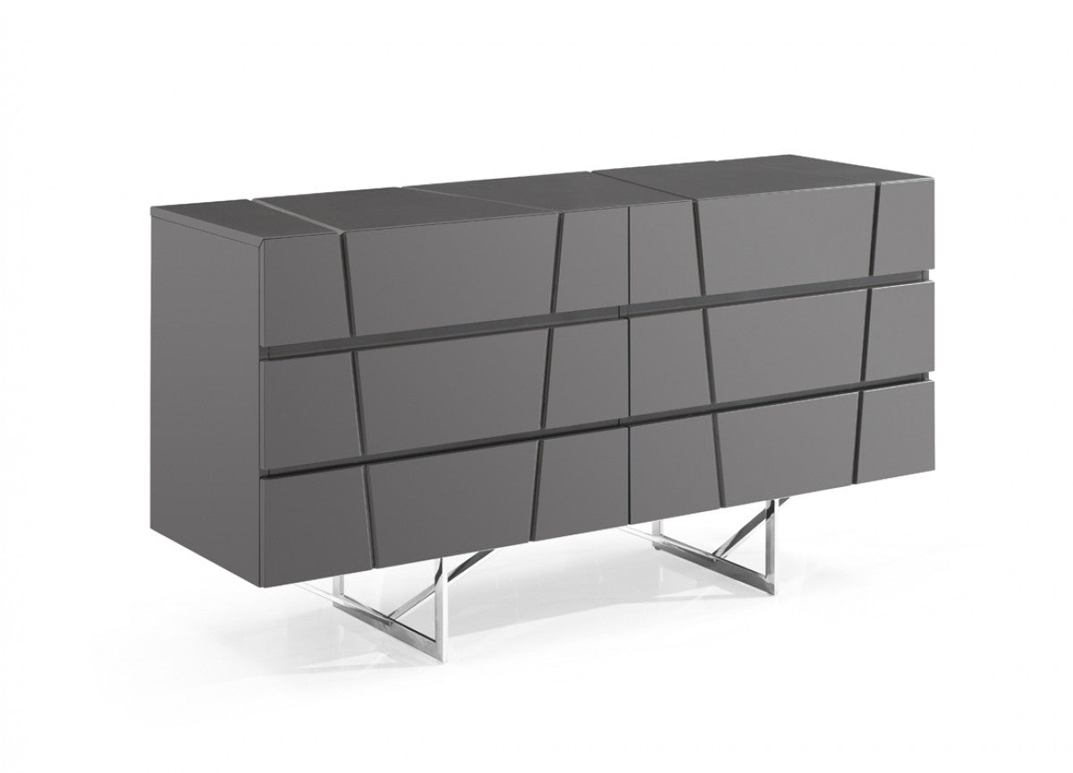 Vig Furniture Modrest Chrysler Modern Grey Dresser | Modishstore | Dressers-3