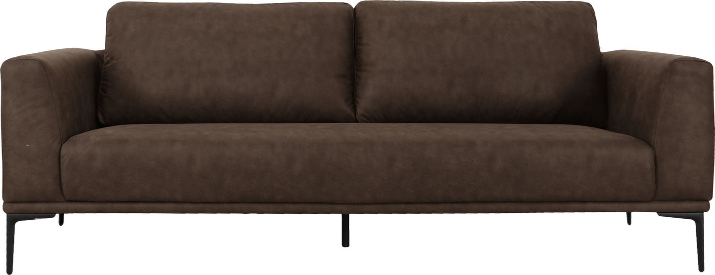 Divani Casa Jada - Modern Brown Fabric Sofa-3