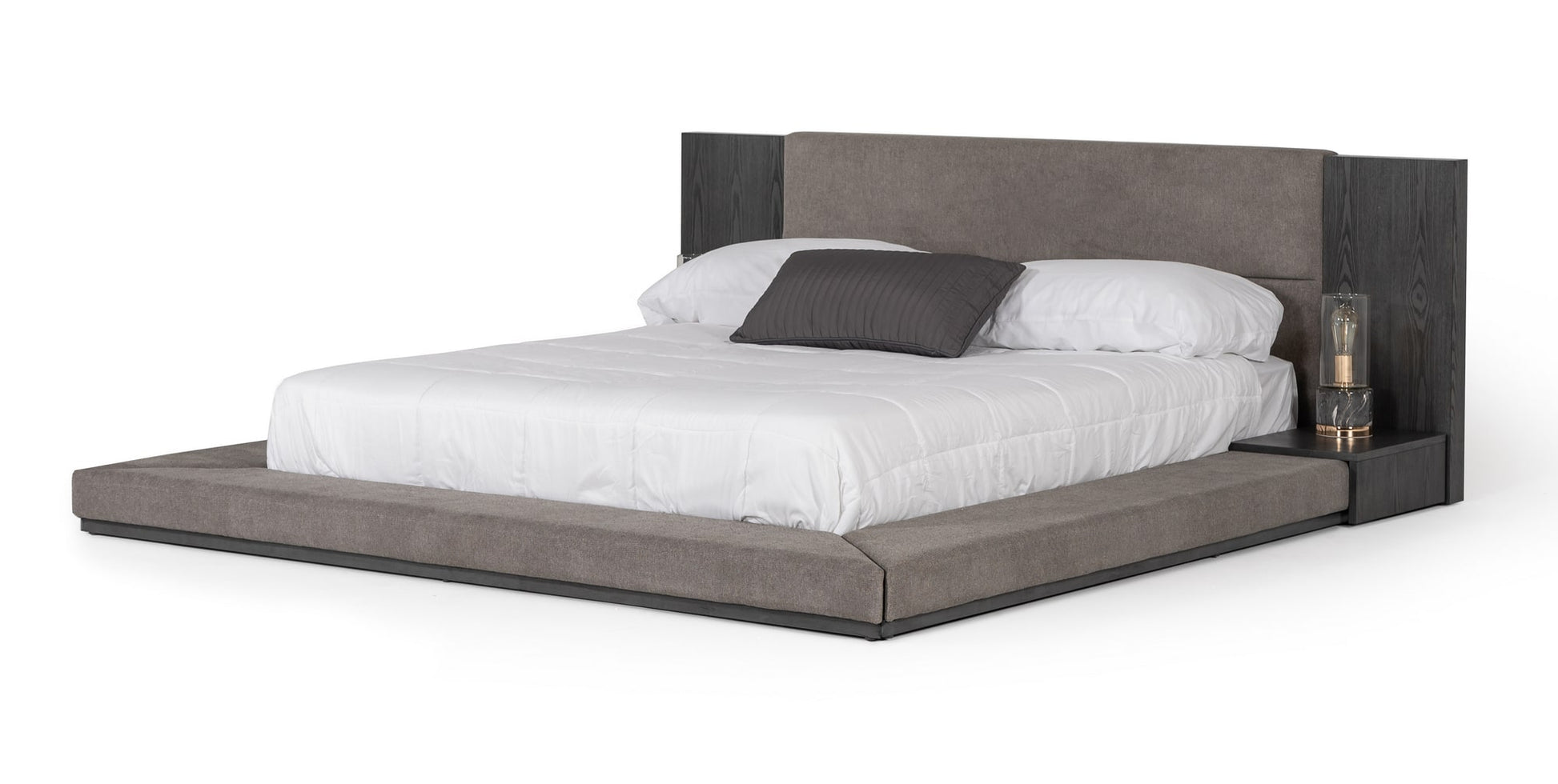 Nova Domus Jagger Modern Grey Bed | Beds | Modishstore - 2