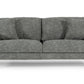 Divani Casa Janina - Modern Dark Grey Fabric Sofa | Modishstore | Sofas