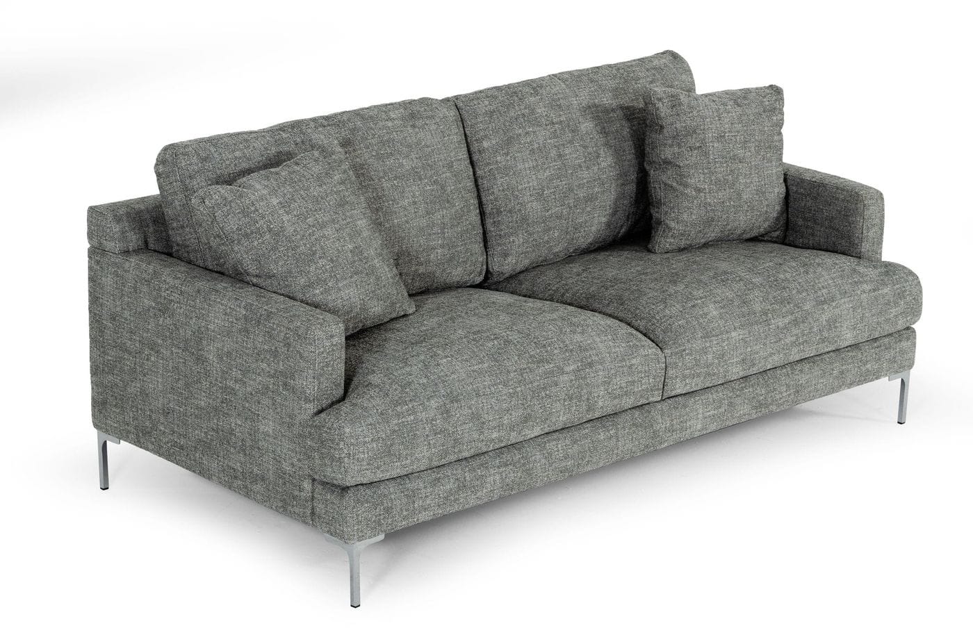 Divani Casa Janina - Modern Dark Grey Fabric Sofa-2