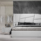 Modrest Chrysler Modern White Bonded Leather Bed | Beds | Modishstore - 2