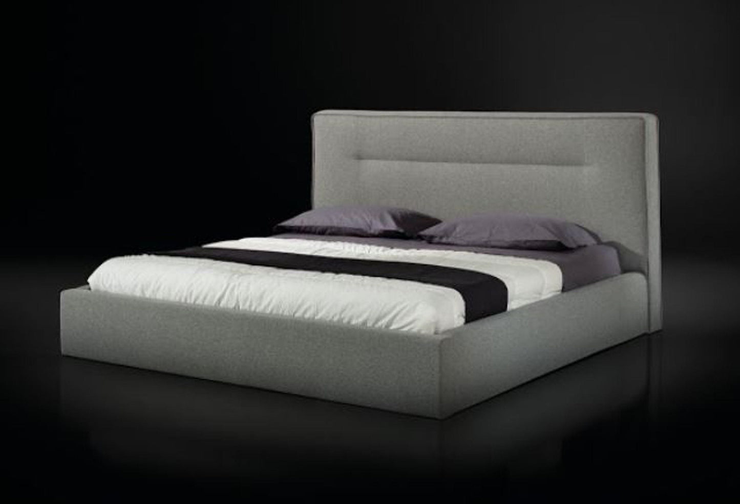 Nova Domus Juliana - Italian Modern Grey Upholstered Bed-2