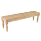 Charleston Teak Wood Bench w/o Cushion by Jeffan | Benches | Modishstore