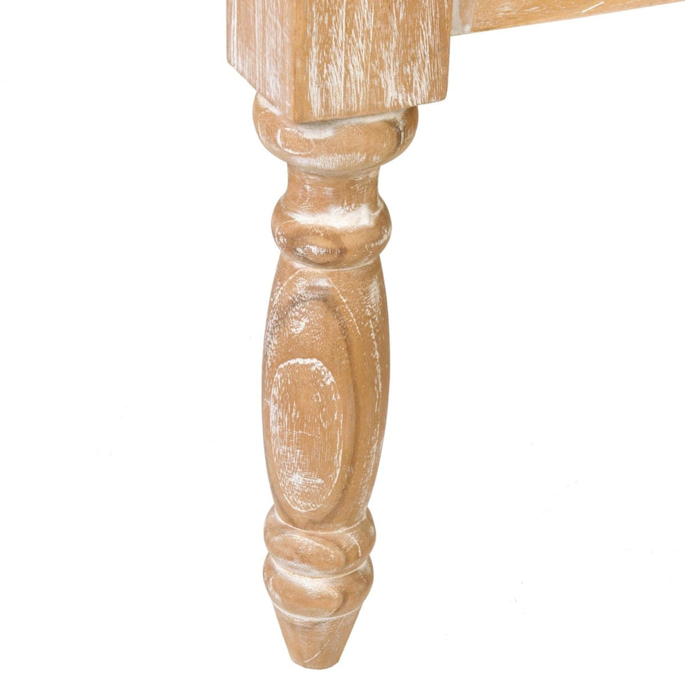 Charleston Teak Wood Bench w/o Cushion by Jeffan | Benches | Modishstore - 3