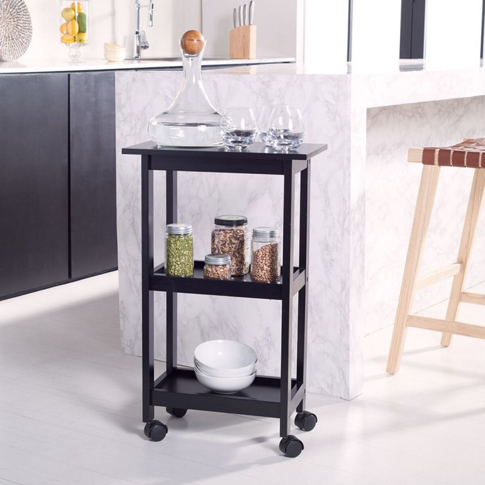 Safavieh Bevin 2 Shelf Kitchen Cart | TV Tray Tables | Modishstore - 2