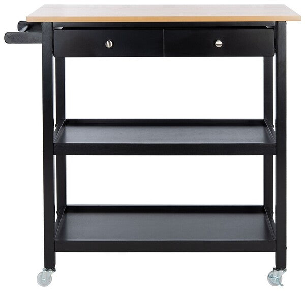 Safavieh Cohyn 2 Drawer 2 Shelf Kitchen Cart | Kitchen Carts | Modishstore - 2