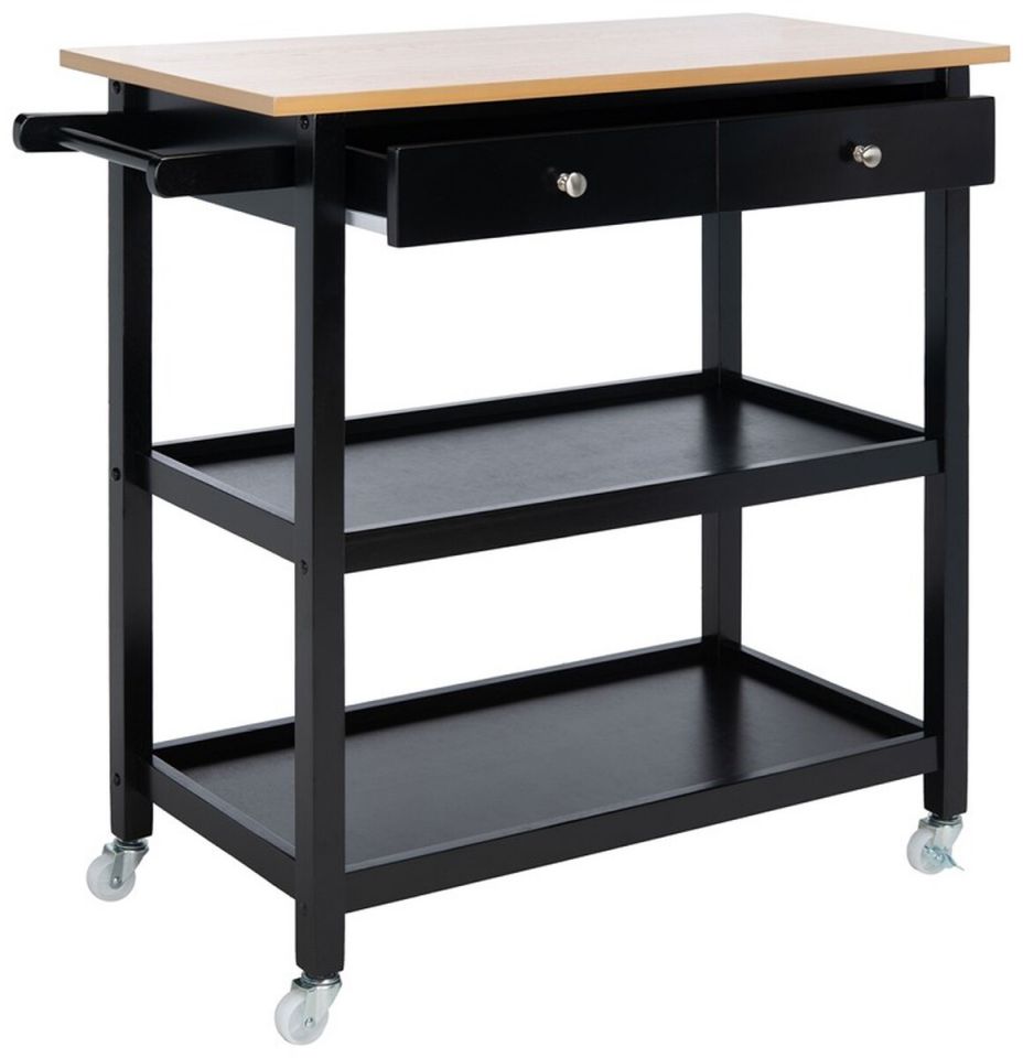Safavieh Cohyn 2 Drawer 2 Shelf Kitchen Cart | Kitchen Carts | Modishstore - 1