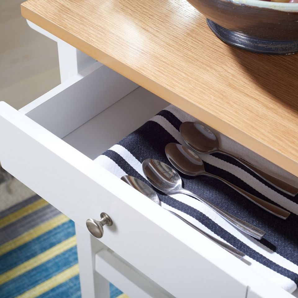 Safavieh Cohyn 2 Drawer 2 Shelf Kitchen Cart | Kitchen Carts | Modishstore - 8