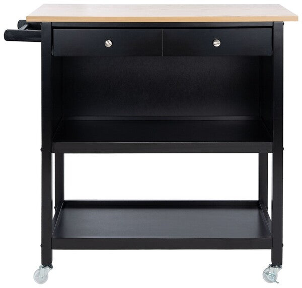 Safavieh Daley 2 Drawer 2 Shelf Kitchen Cart | Bar Carts | Modishstore - 1