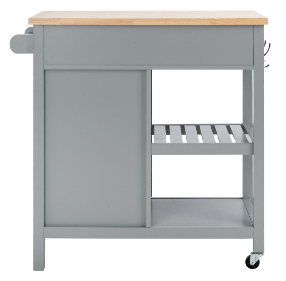 Safavieh Locklyn 1 Door 2 Drawer 2 Shelf Kitchen Cart | Bar Carts | Modishstore - 4