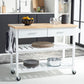 Safavieh Kiko 2 Drawer 2 Shelf Kitchen Cart | TV Tray Tables |  Modishstore  - 2