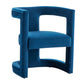 Modrest Kendra - Modern Blue Fabric Accent Chair | Modishstore | Lounge Chairs