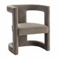 Modrest Kendra - Modern Grey Fabric Accent Chair | Modishstore | Lounge Chairs