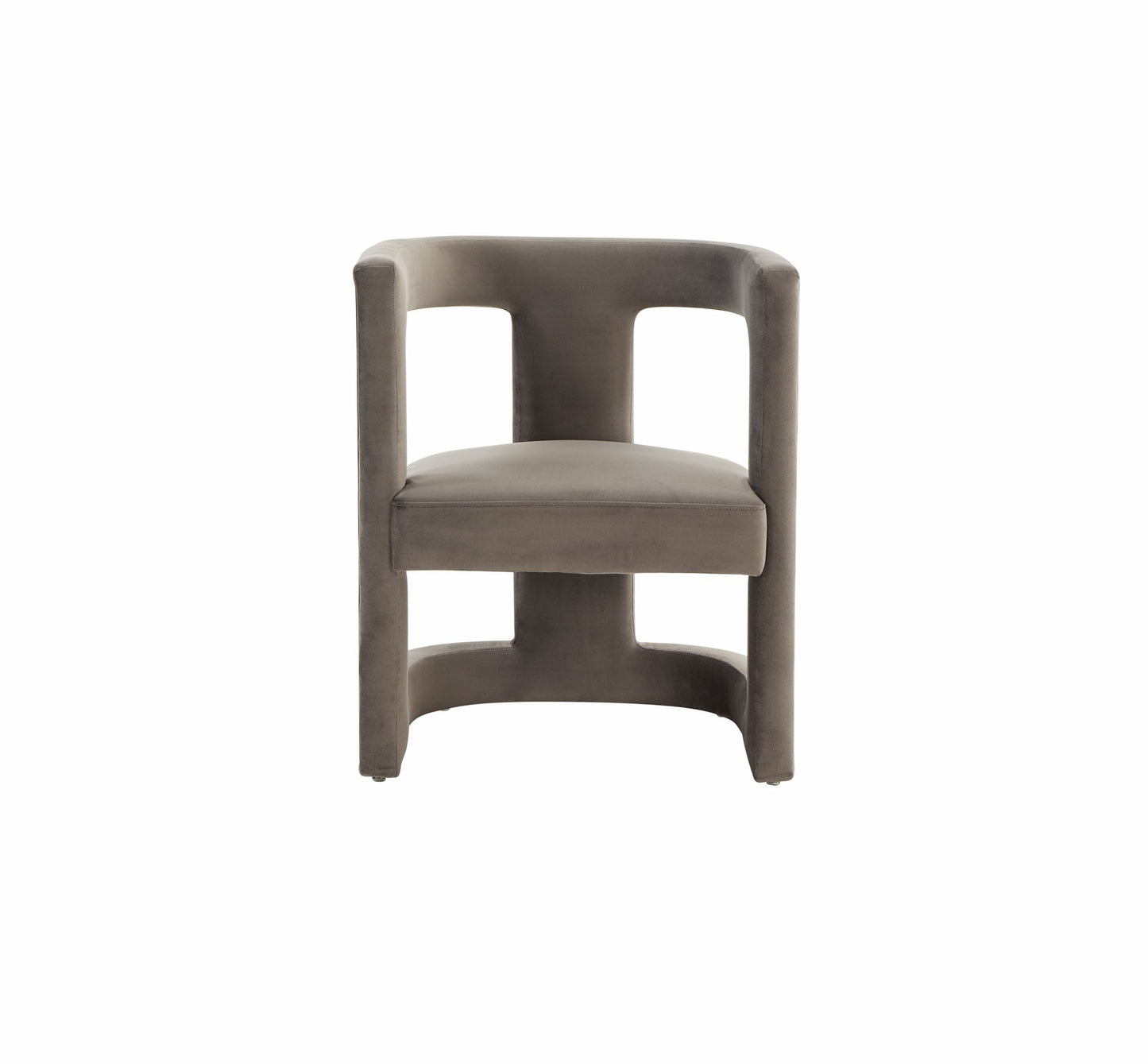 Modrest Kendra - Modern Grey Fabric Accent Chair-3